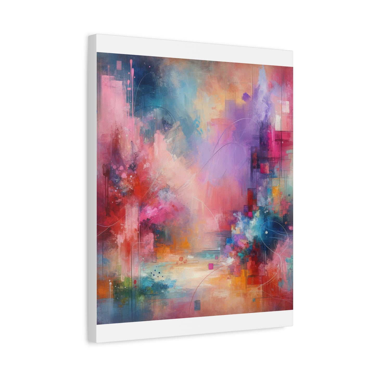 Abstract Color Symphony - Matte Canvas, Stretched, 1.25"