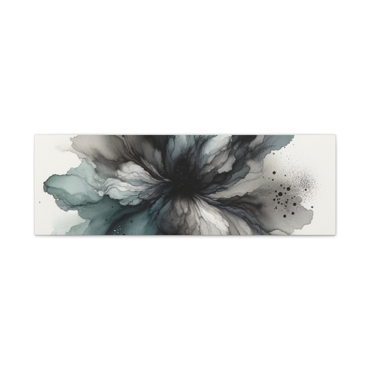 Abstract Ink Bloom - Matte Canvas, Stretched, 1.25"