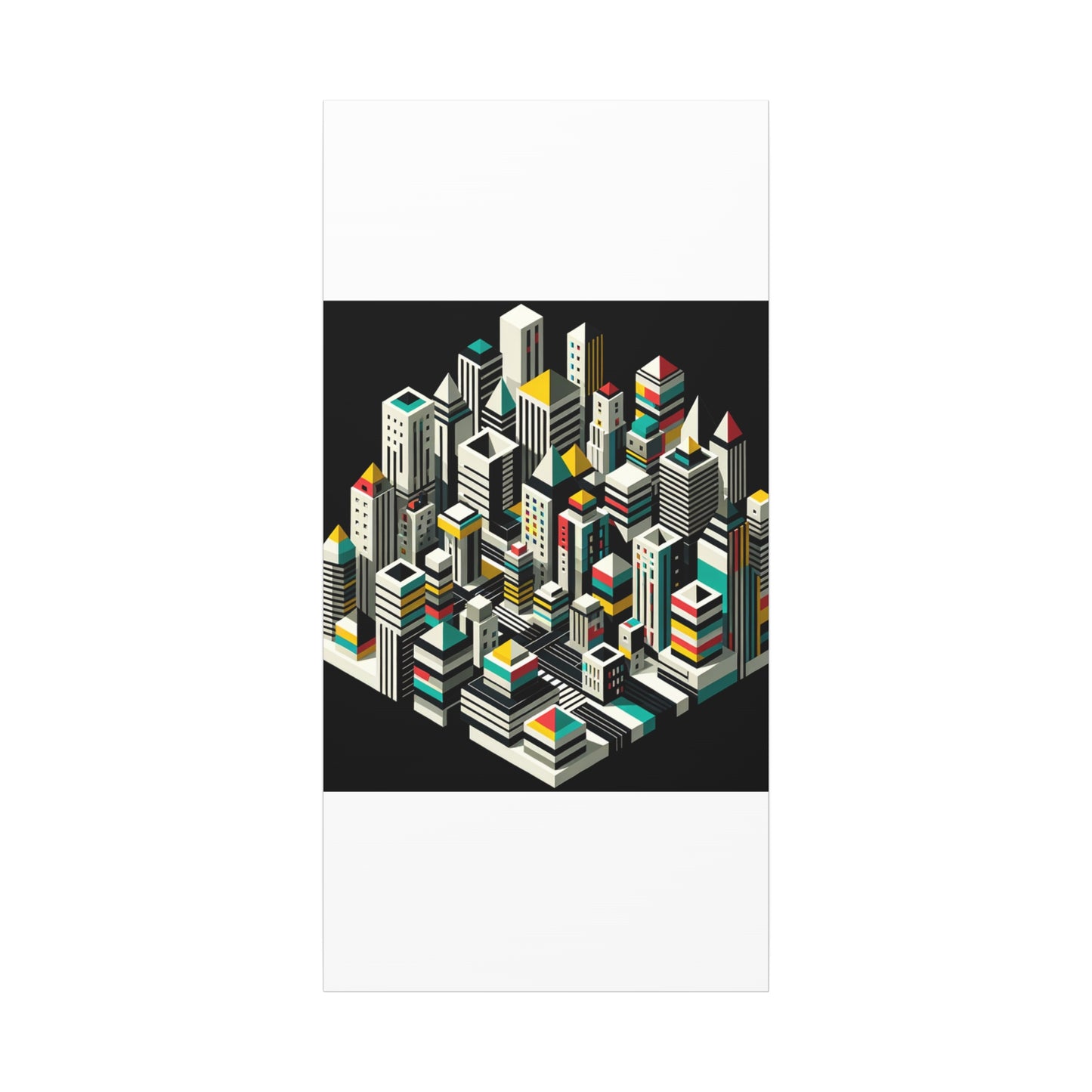 Cityscape Abstraction - Matte Canvas, Stretched, 1.25"