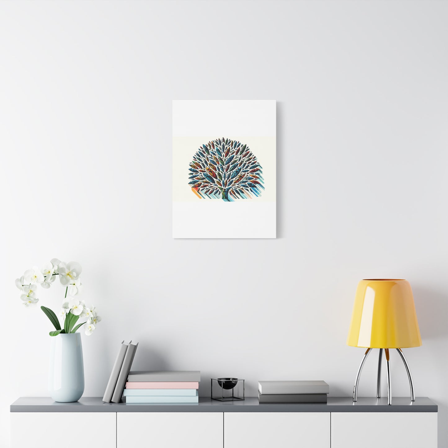 Colorful Leaf Tree - Matte Canvas, Stretched, 1.25"