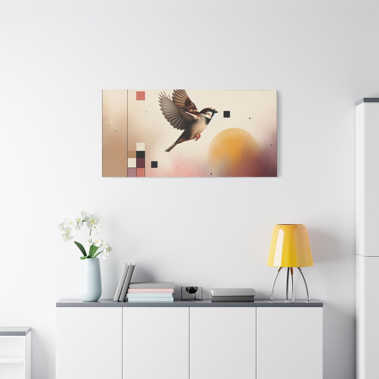 Sparrow Flight - Matte Canvas, Stretched, 1.25"