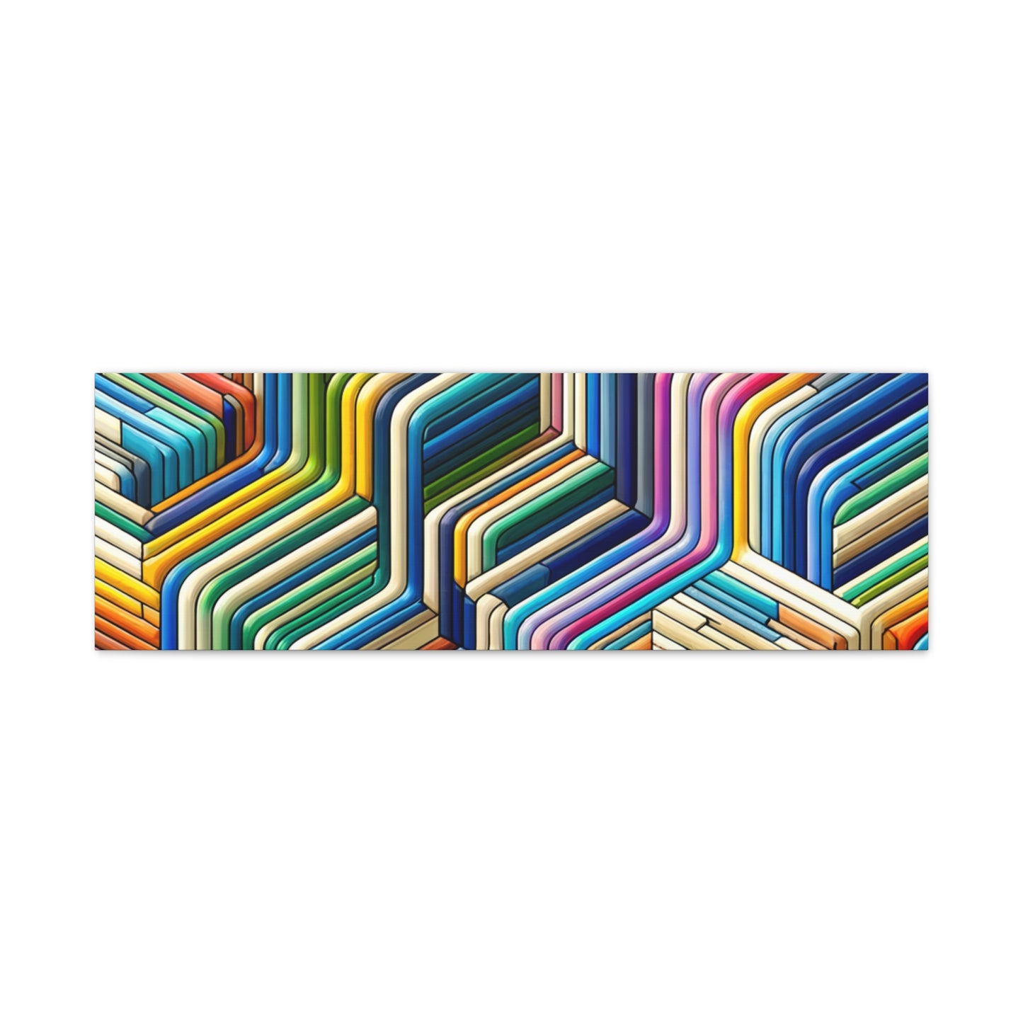 Colorful Geometric Pattern - Matte Canvas, Stretched, 1.25"