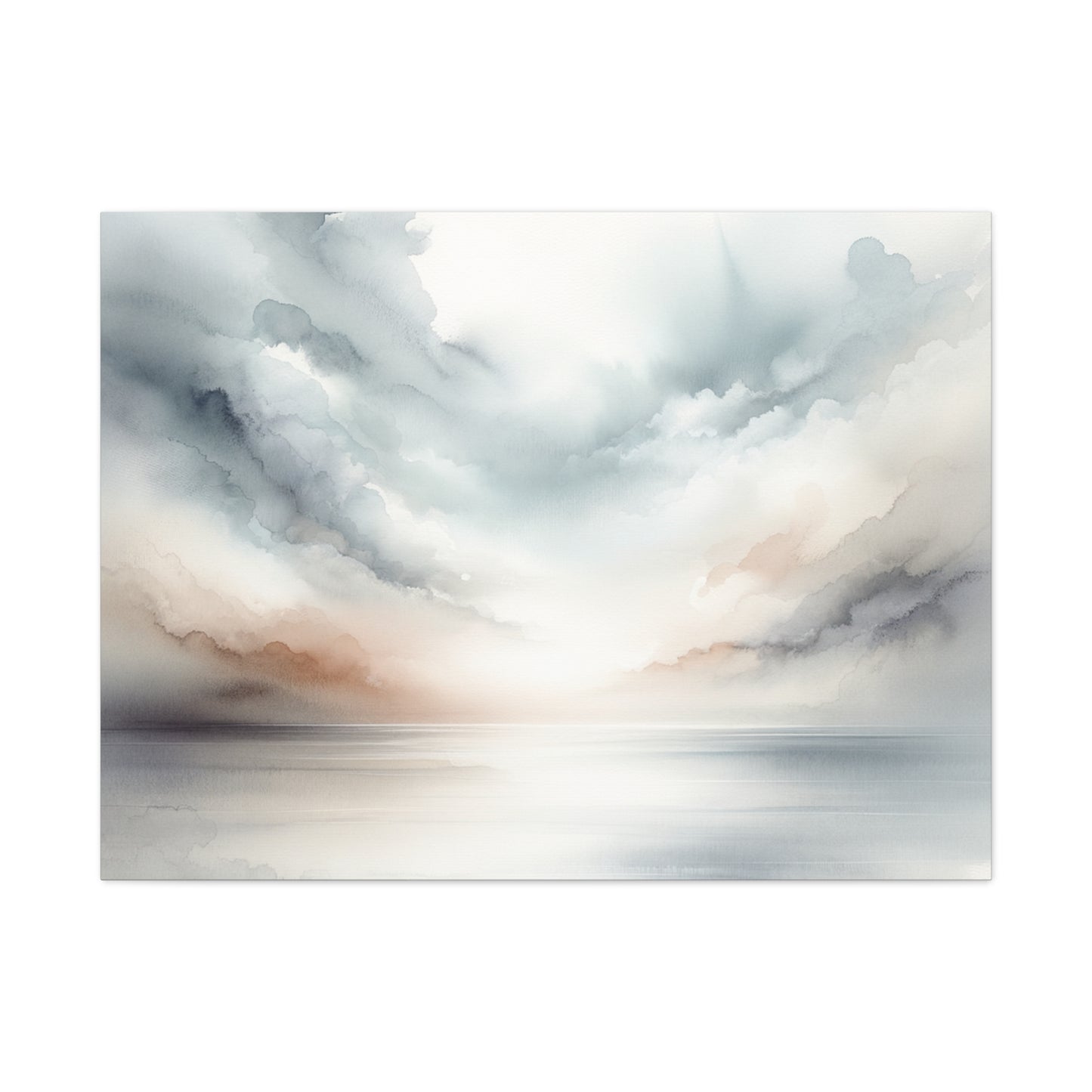 Matte Canvas, Stretched, 1.25" - Serene Watercolor Sky