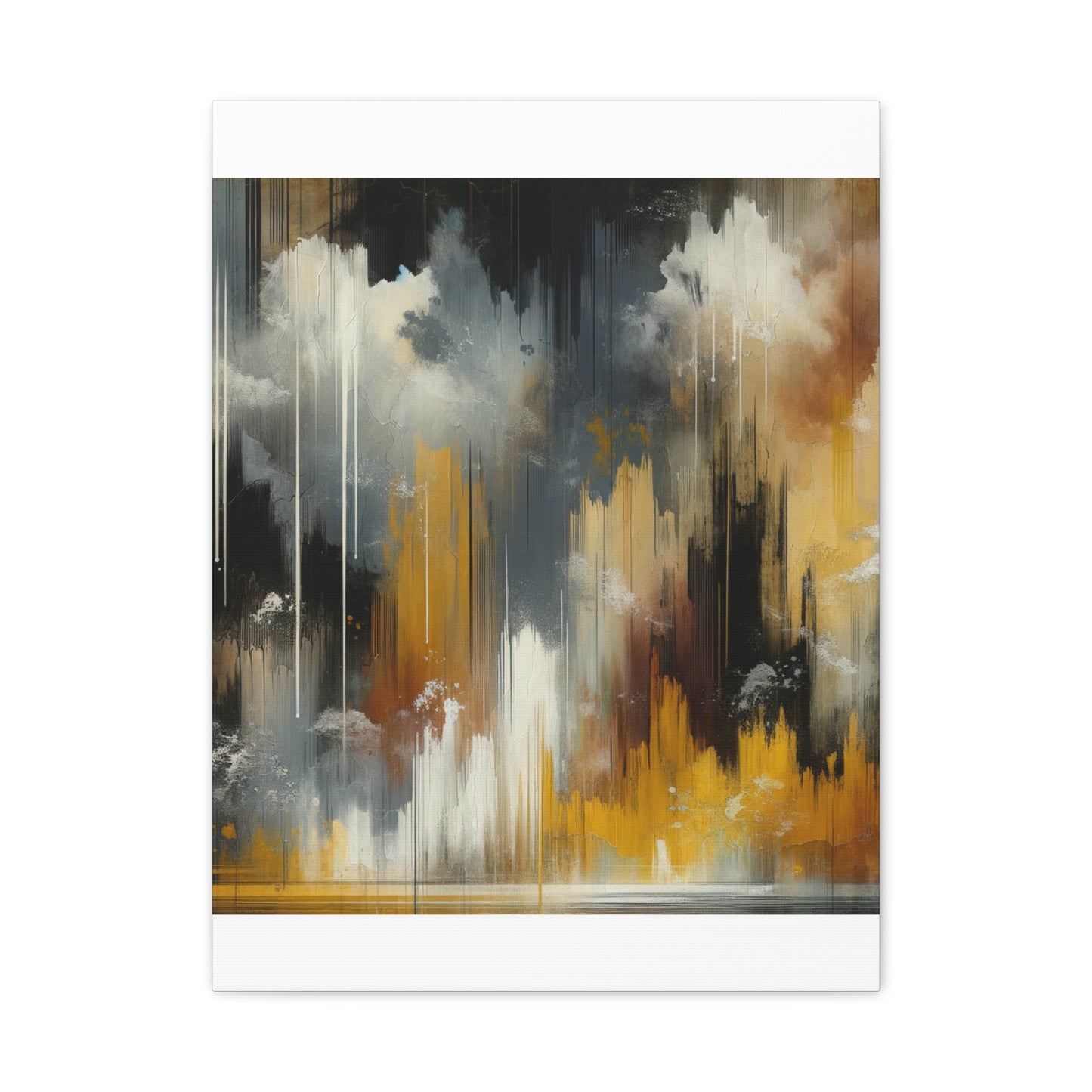 Abstract Drizzle - Matte Canvas, Stretched, 1.25"