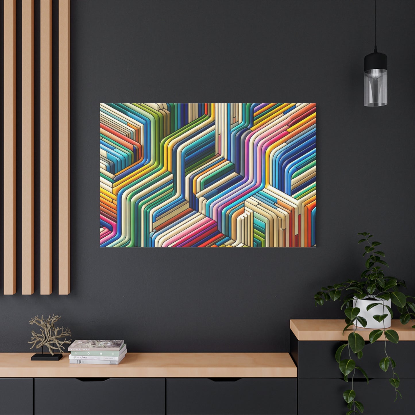 Colorful Geometric Pattern - Matte Canvas, Stretched, 1.25"