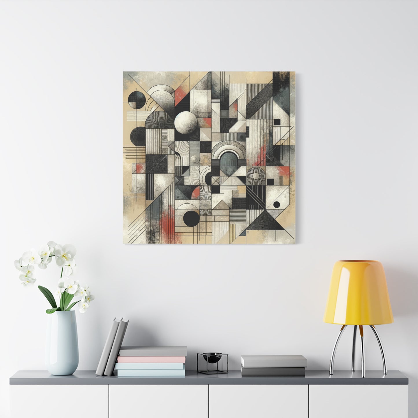 Abstract Geometry Matte Canvas, Stretched, 1.25"