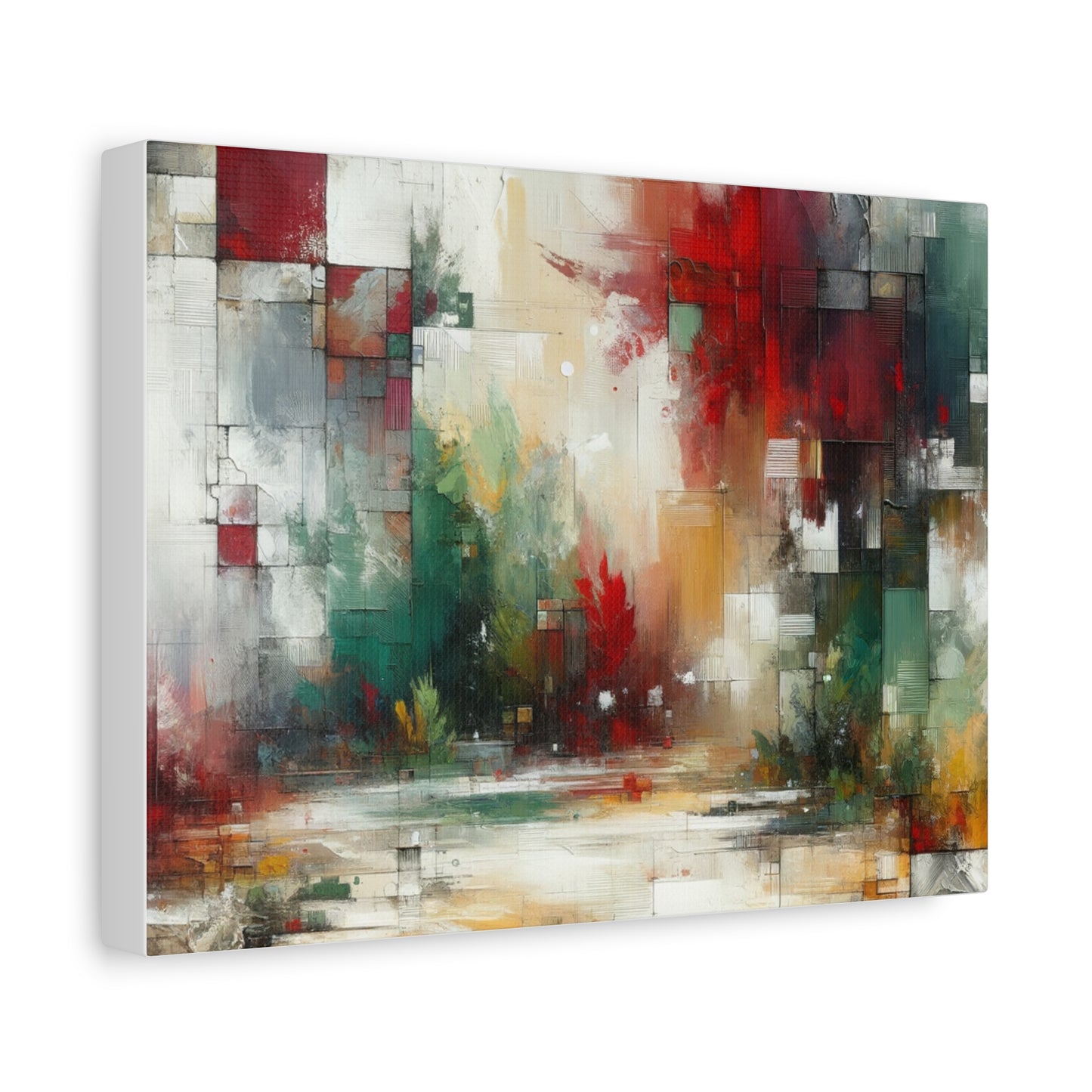 Abstract Geometric Landscape - Matte Canvas, Stretched, 1.25"