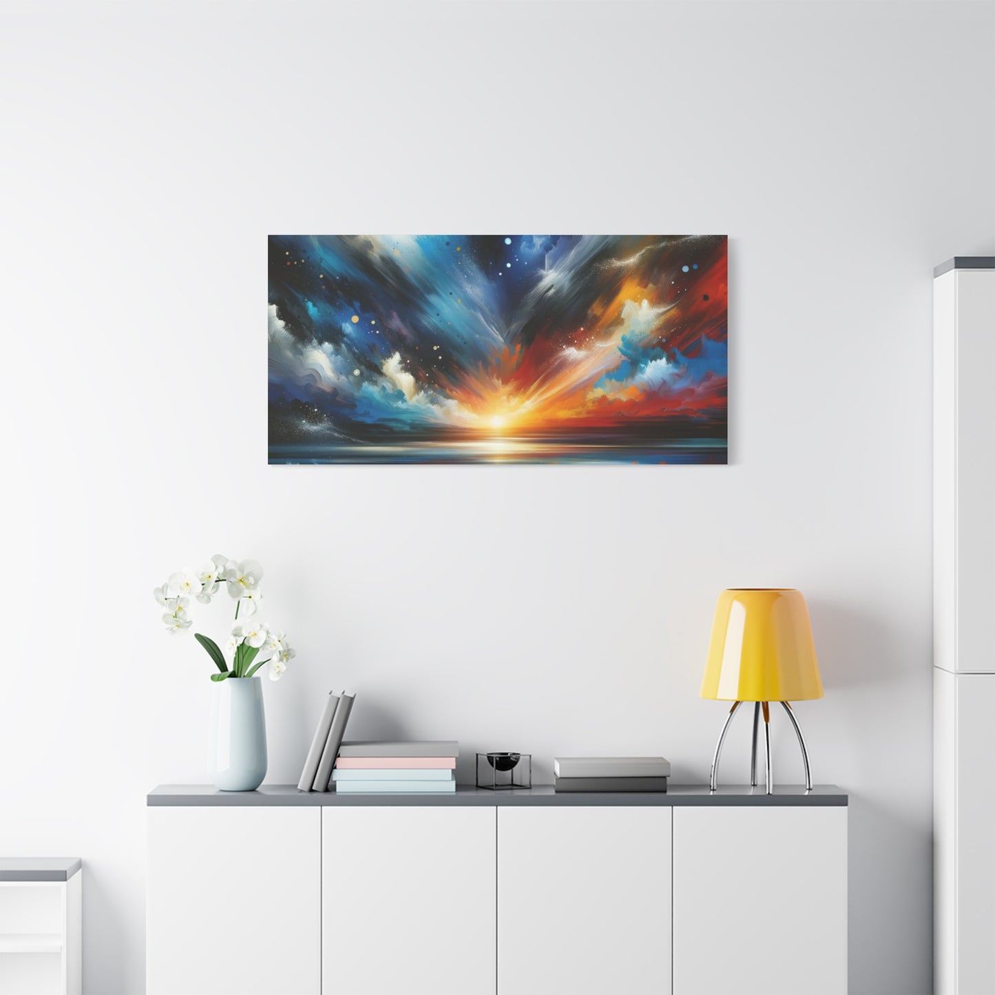 Vibrant Cosmic Sunrise - Matte Canvas, Stretched, 1.25"