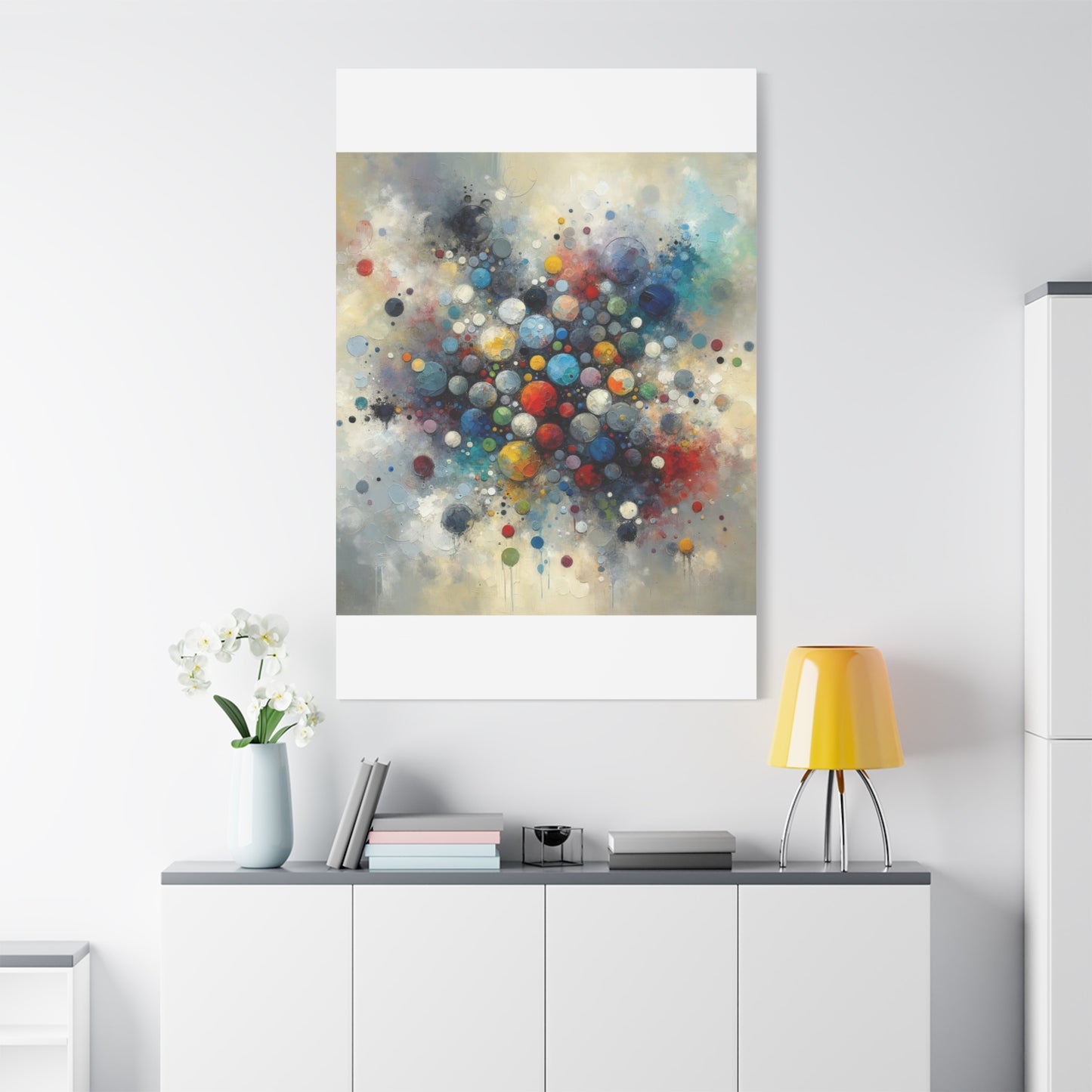 Vibrant Abstract Circles - Matte Canvas, Stretched, 1.25"