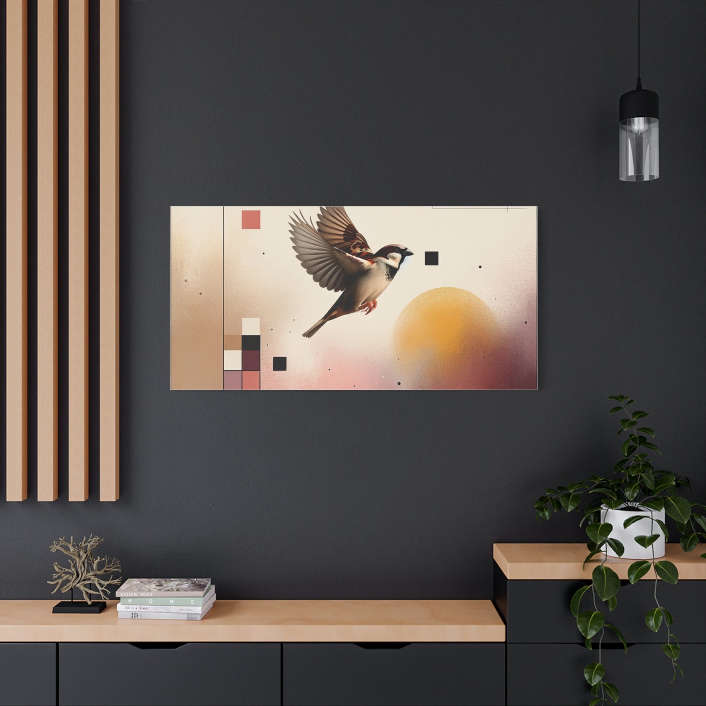 Sparrow Flight - Matte Canvas, Stretched, 1.25"