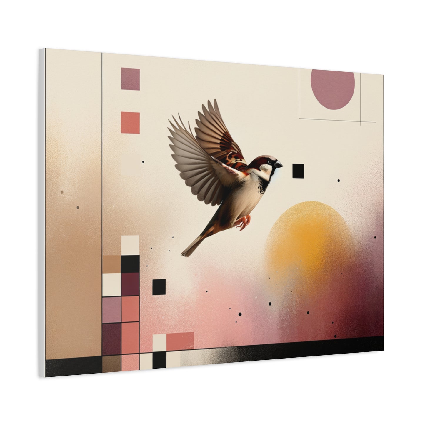 Sparrow Flight - Matte Canvas, Stretched, 1.25"