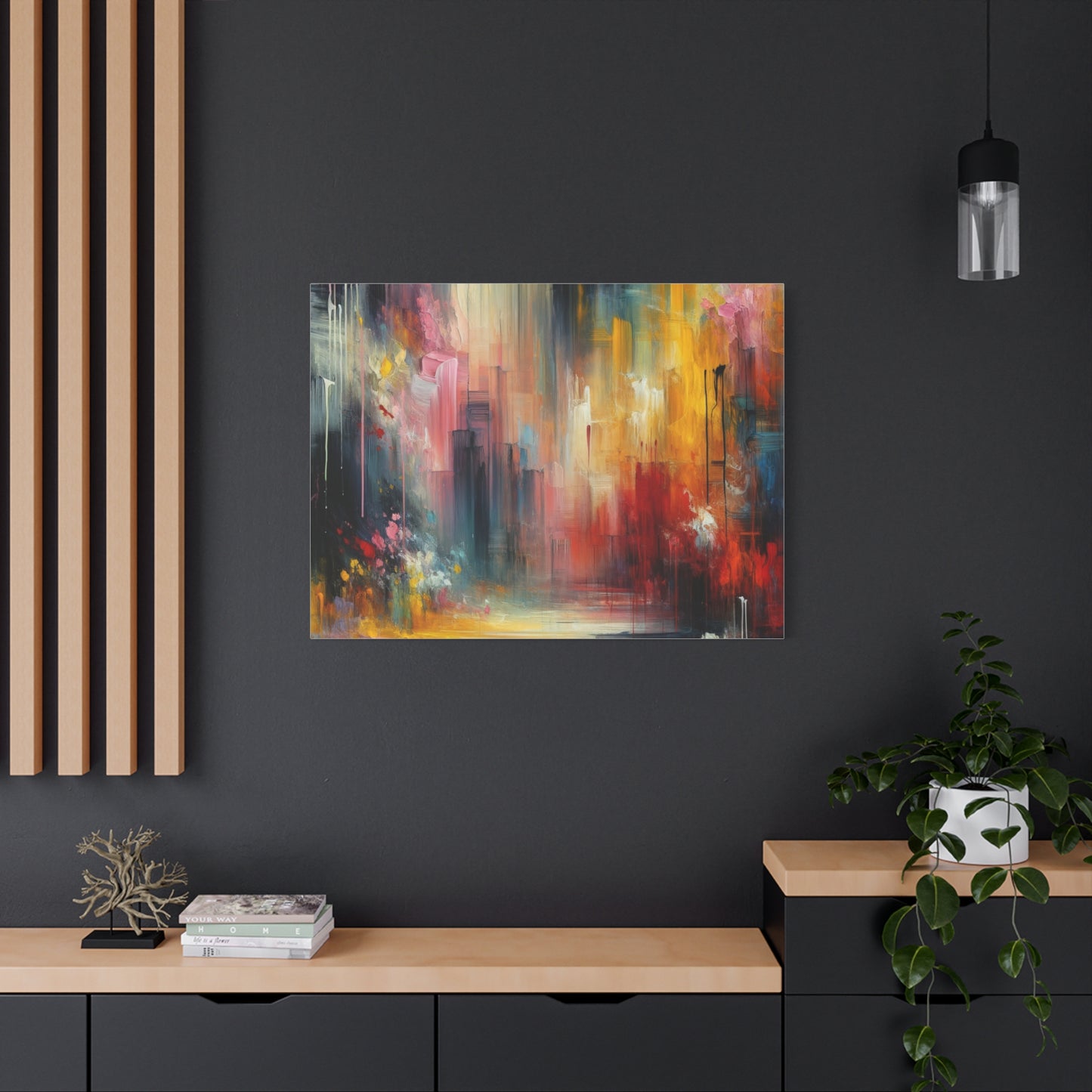 Abstract Brushstrokes - Matte Canvas, Stretched, 1.25"