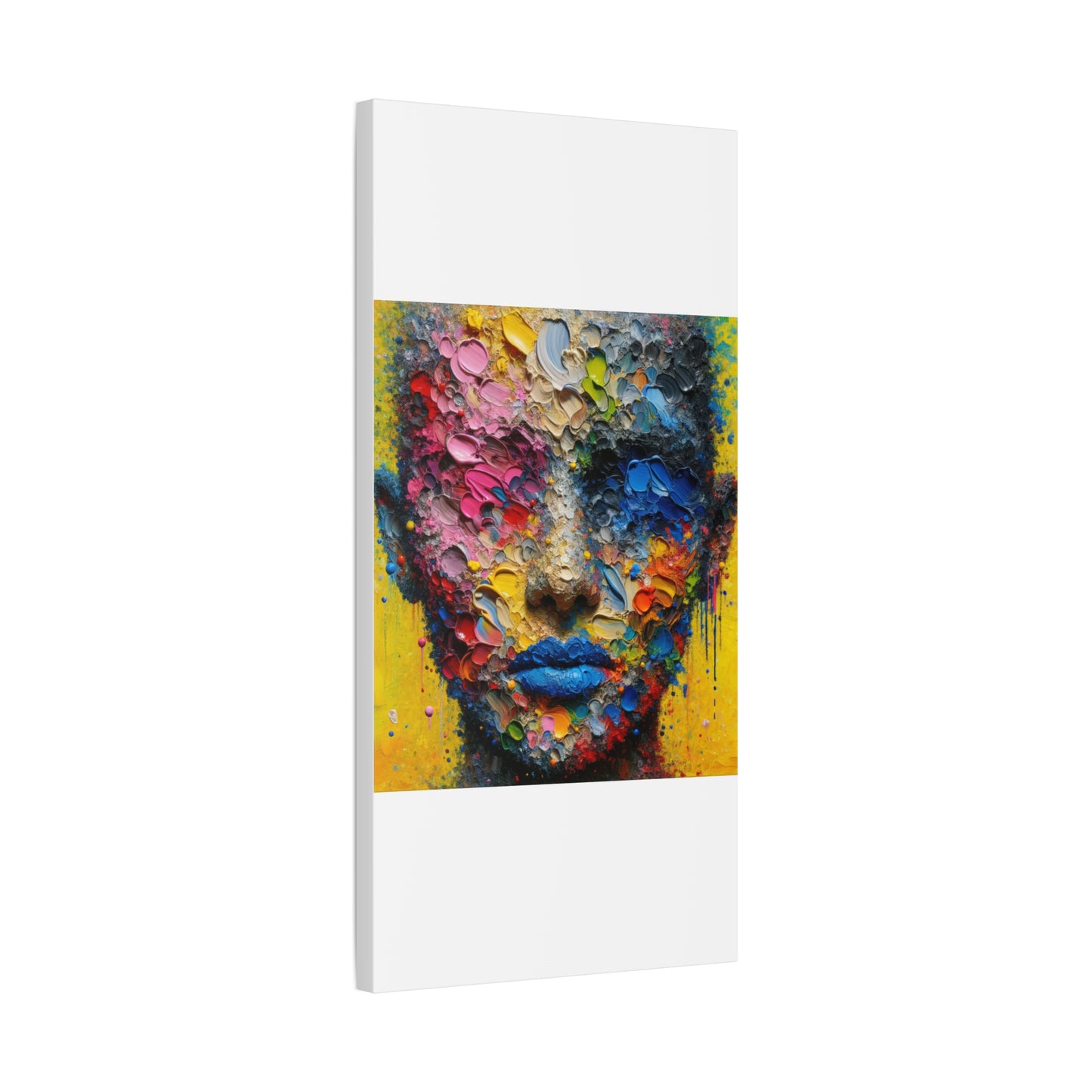 Vibrant Abstract Portrait - Matte Canvas, Stretched, 1.25"