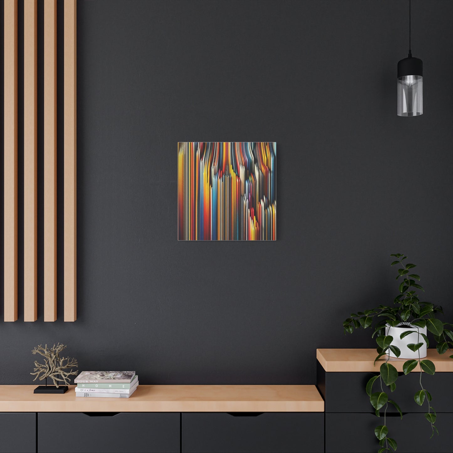 Vibrant Abstract Lines - Matte Canvas, Stretched, 1.25"