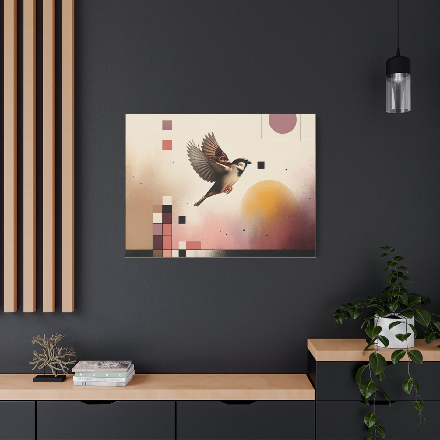 Sparrow Flight - Matte Canvas, Stretched, 1.25"