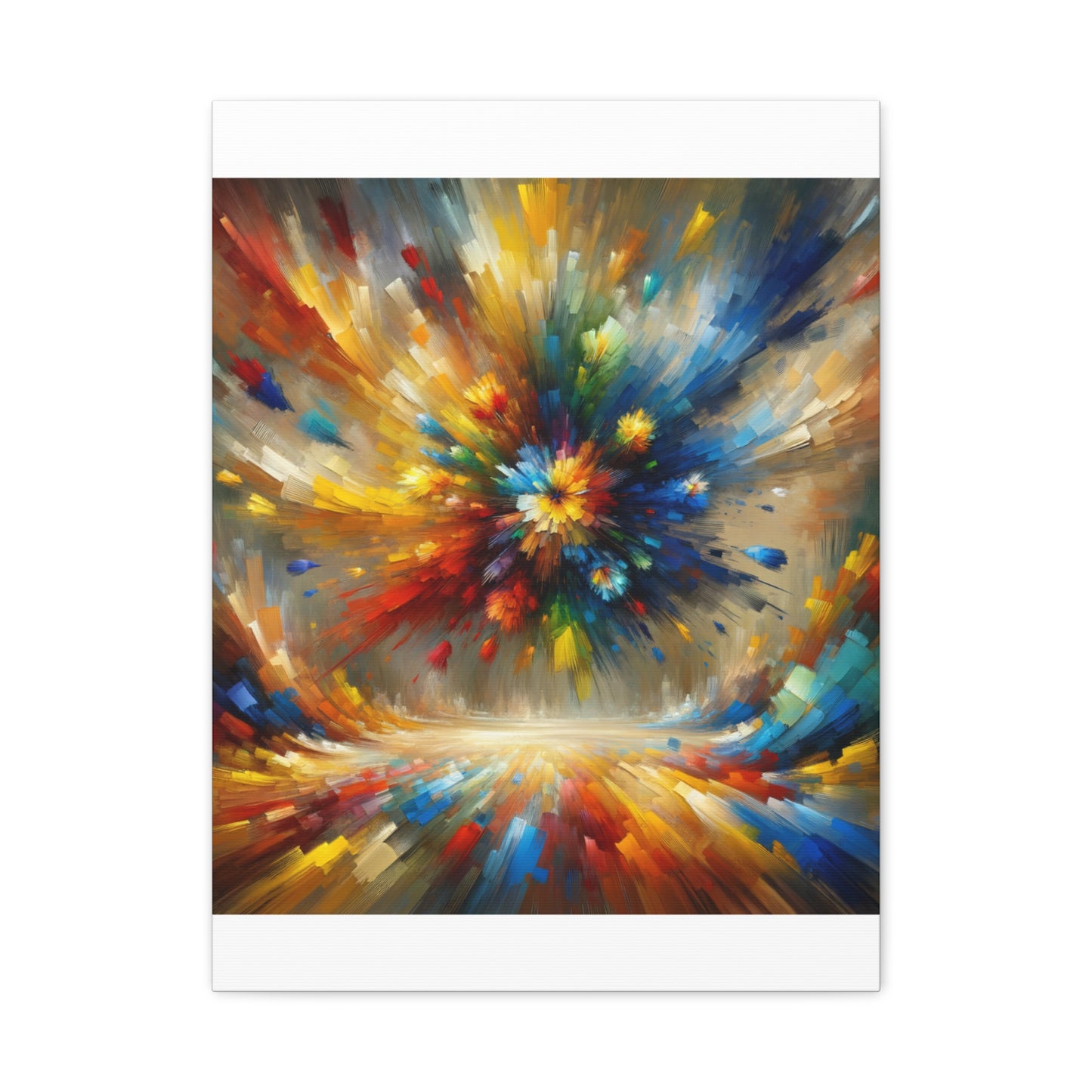 Abstract Burst of Colors - Matte Canvas, Stretched, 1.25"