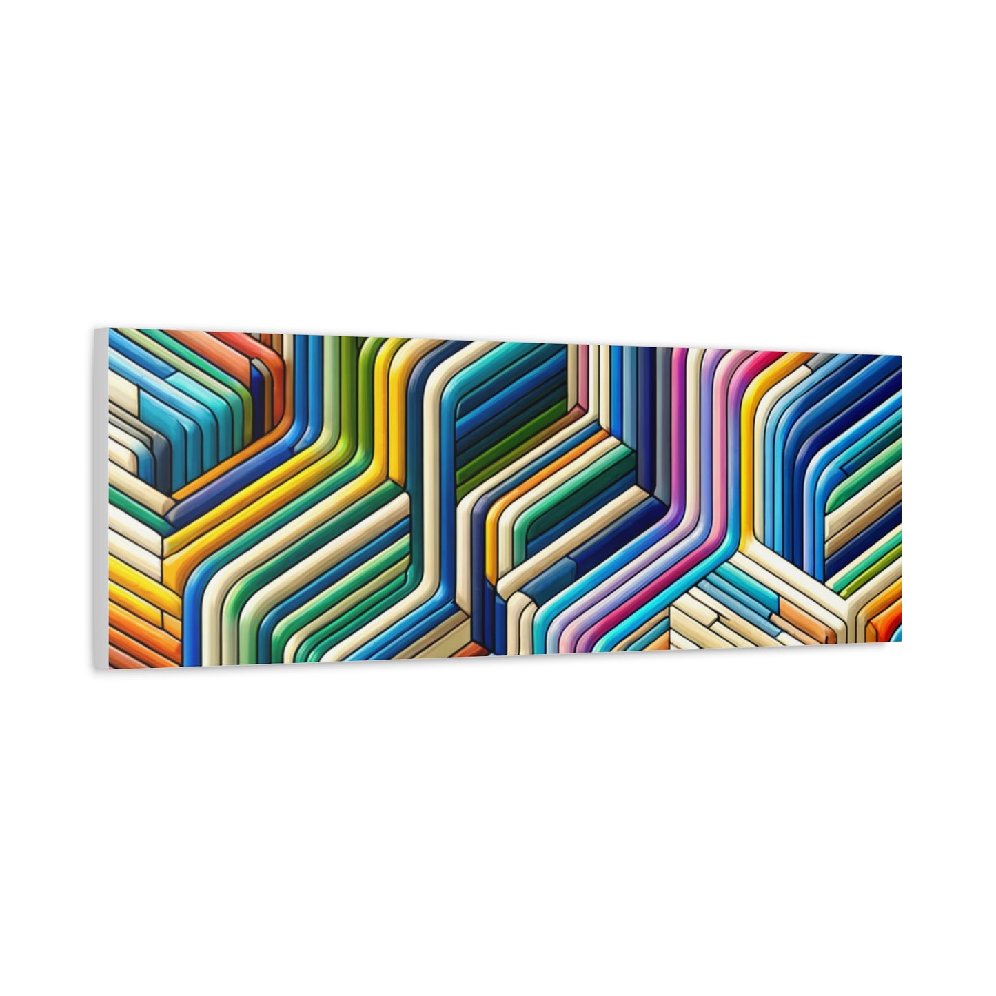 Colorful Geometric Pattern - Matte Canvas, Stretched, 1.25"