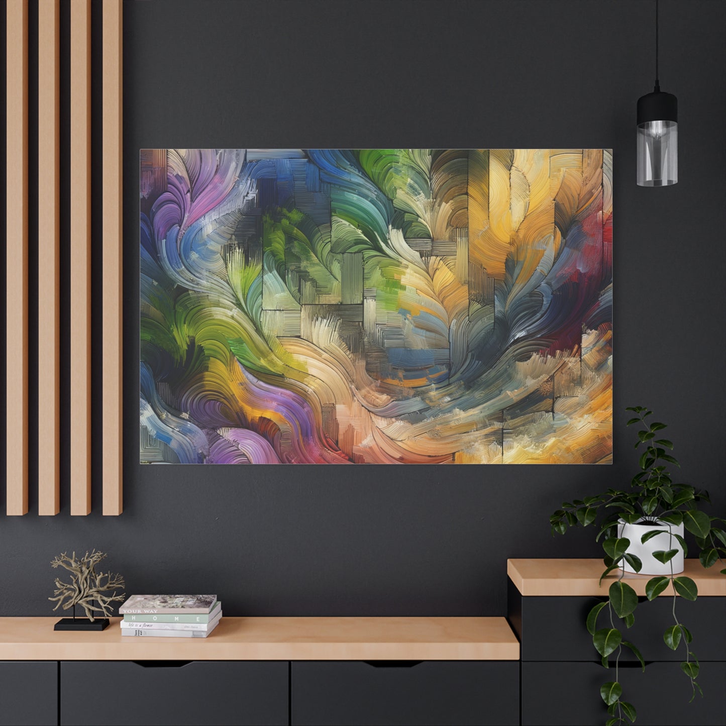 Colorful Abstract Swirls - Matte Canvas, Stretched, 1.25"