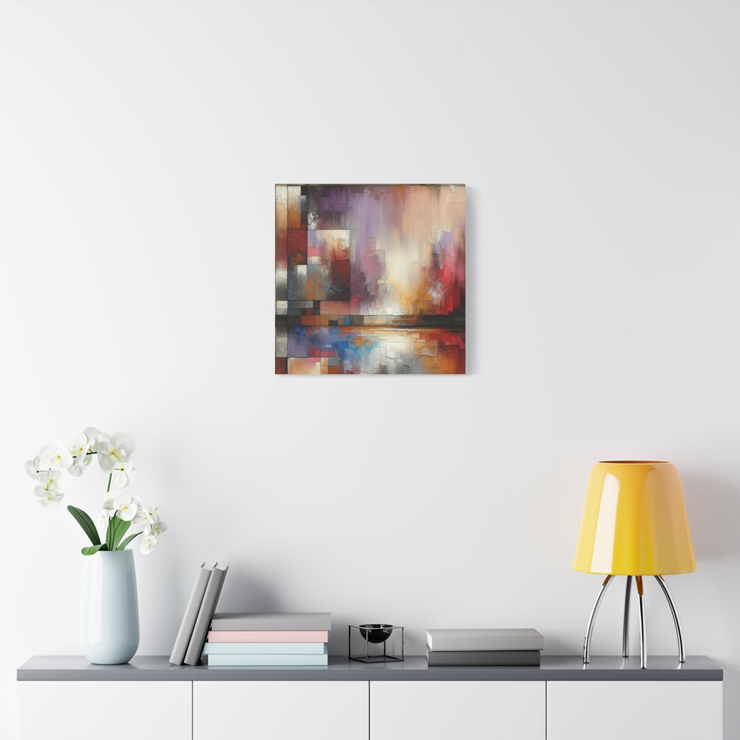 Abstract Colorful Geometric Matte Canvas, Stretched, 1.25"