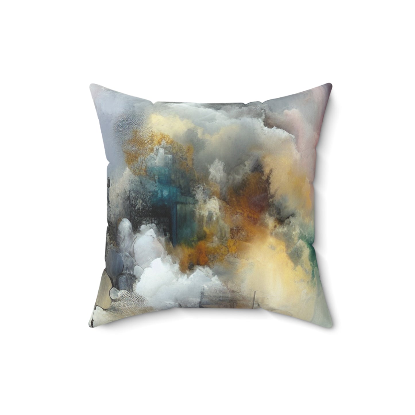 Abstract Cloudscape Spun Polyester Square Pillow