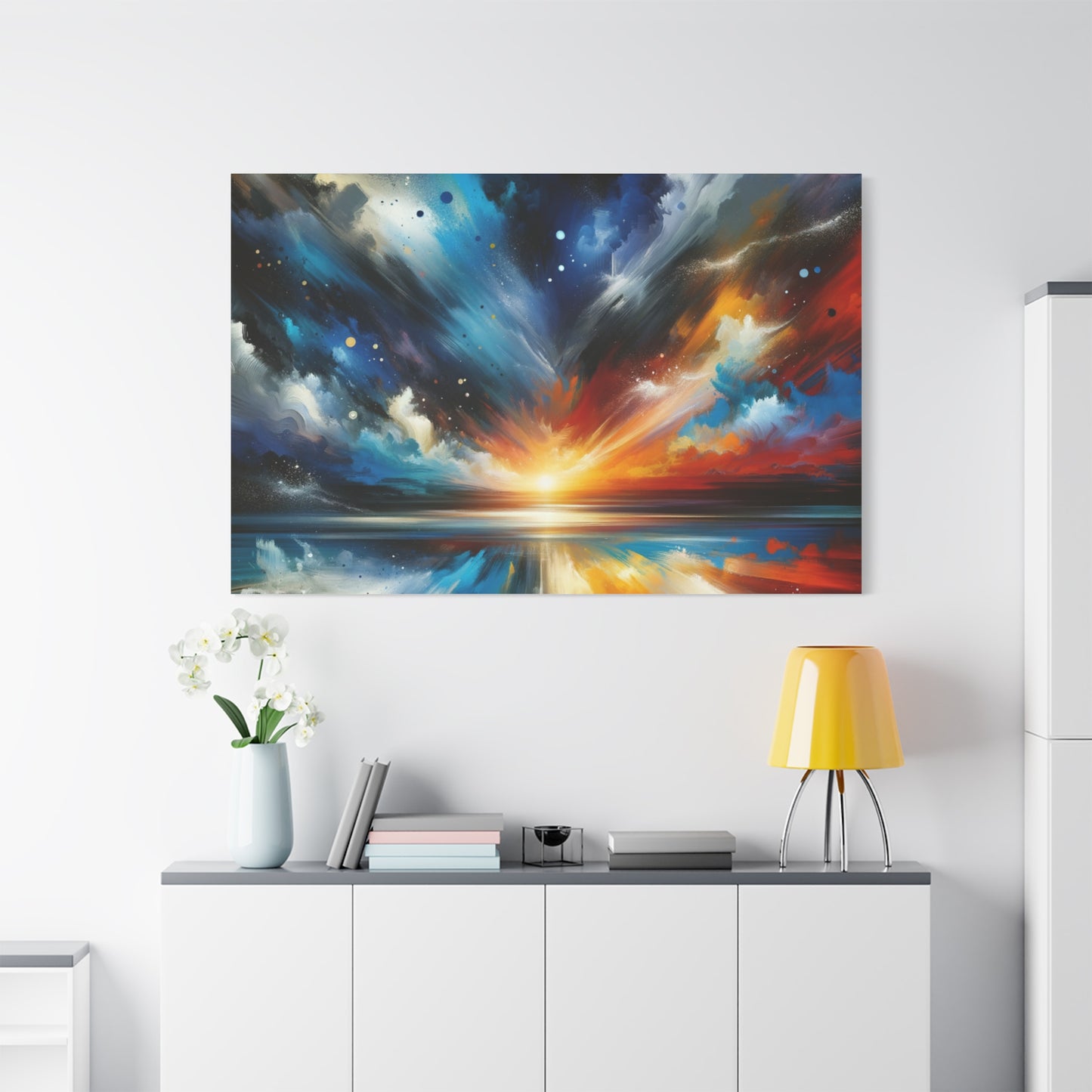 Vibrant Cosmic Sunrise - Matte Canvas, Stretched, 1.25"