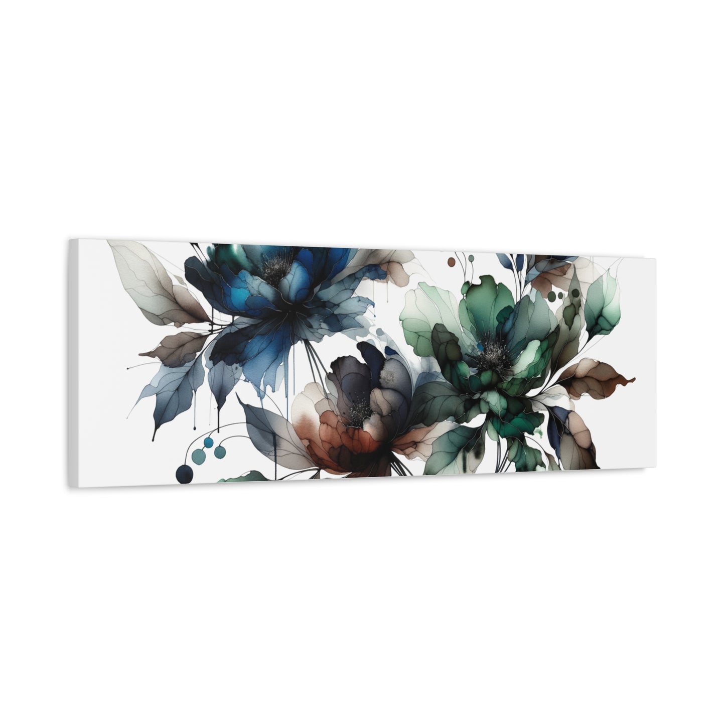 Abstract Floral Artwork - Matte Canvas, Stretched, 1.25"