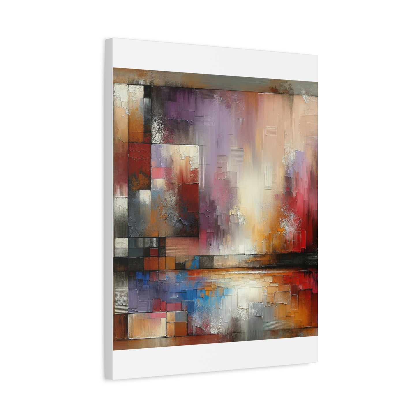 Abstract Colorful Geometric Matte Canvas, Stretched, 1.25"