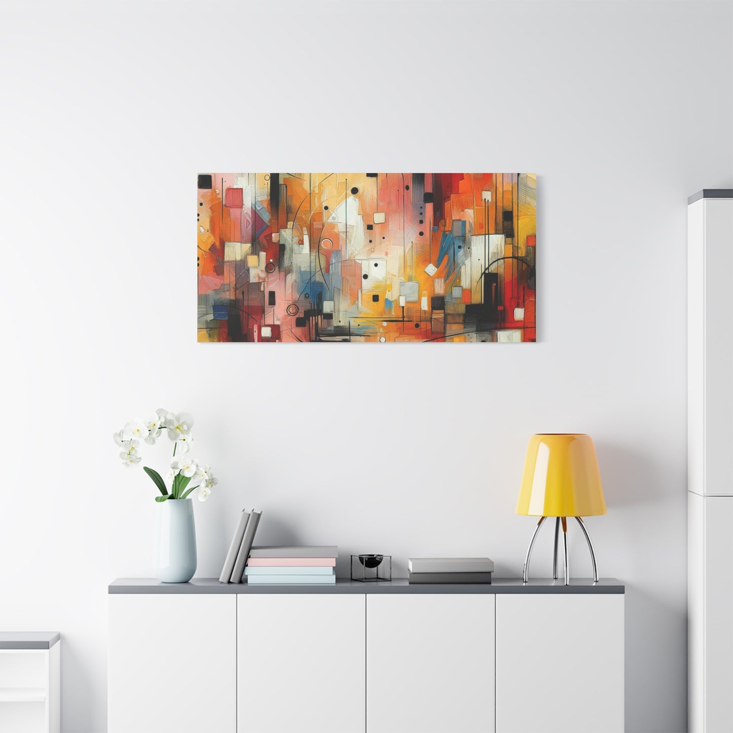 Abstract Geo Art - Matte Canvas, Stretched, 1.25"