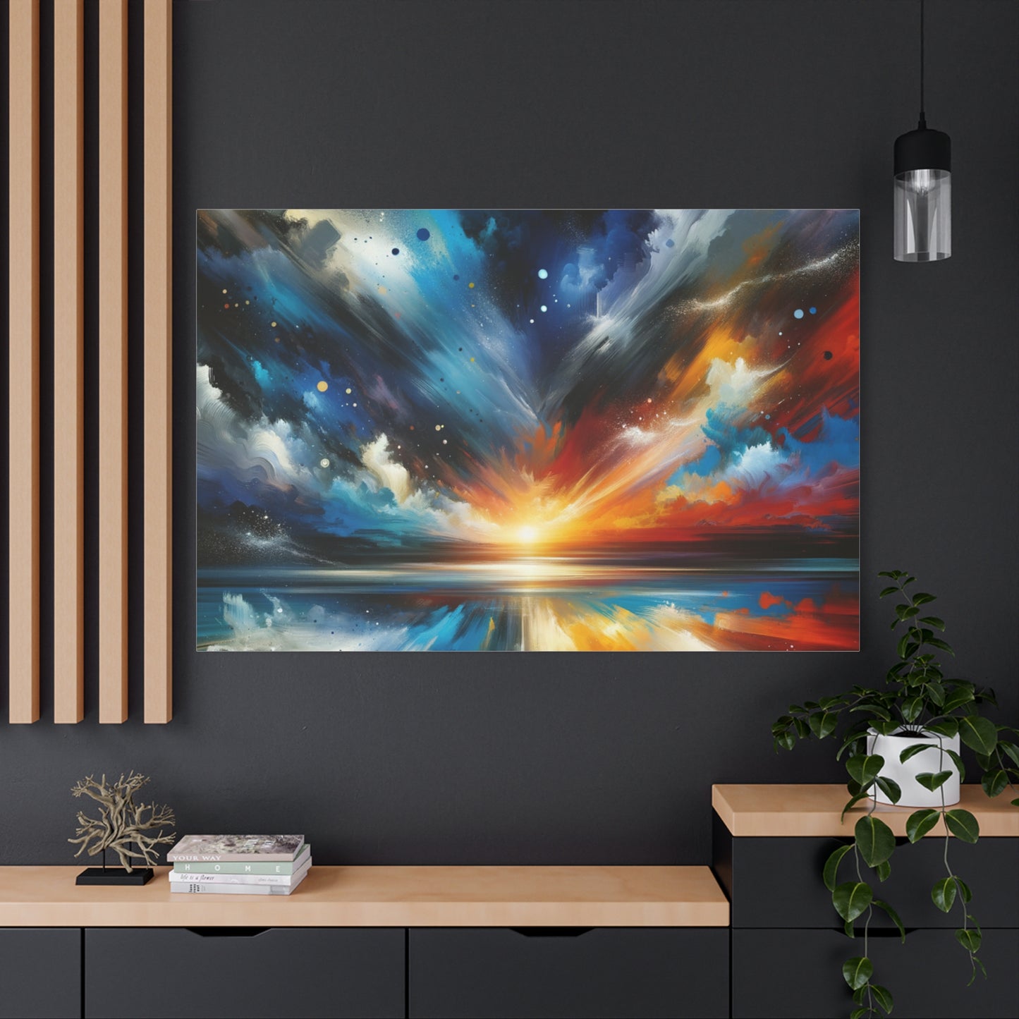 Vibrant Cosmic Sunrise - Matte Canvas, Stretched, 1.25"