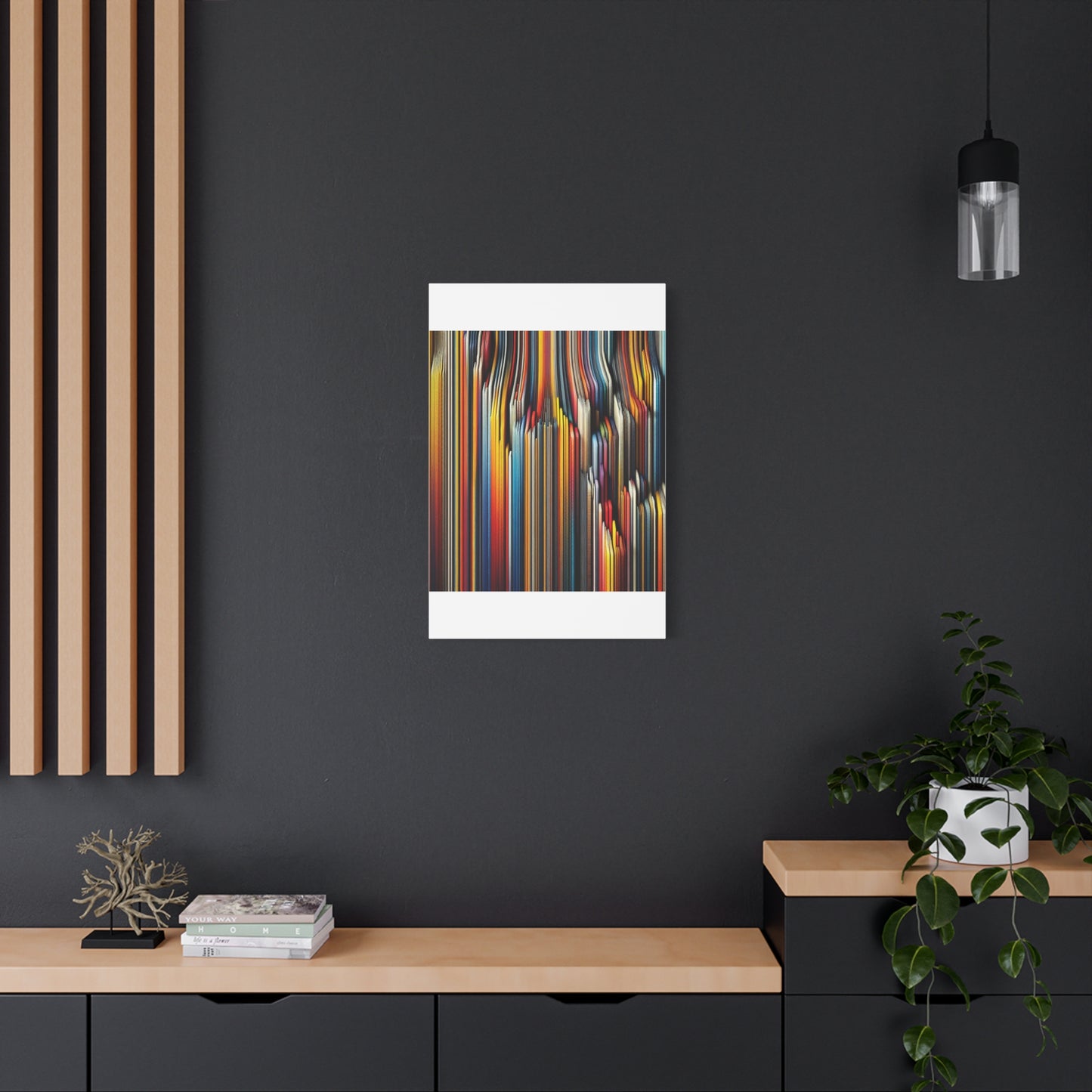 Vibrant Abstract Lines - Matte Canvas, Stretched, 1.25"