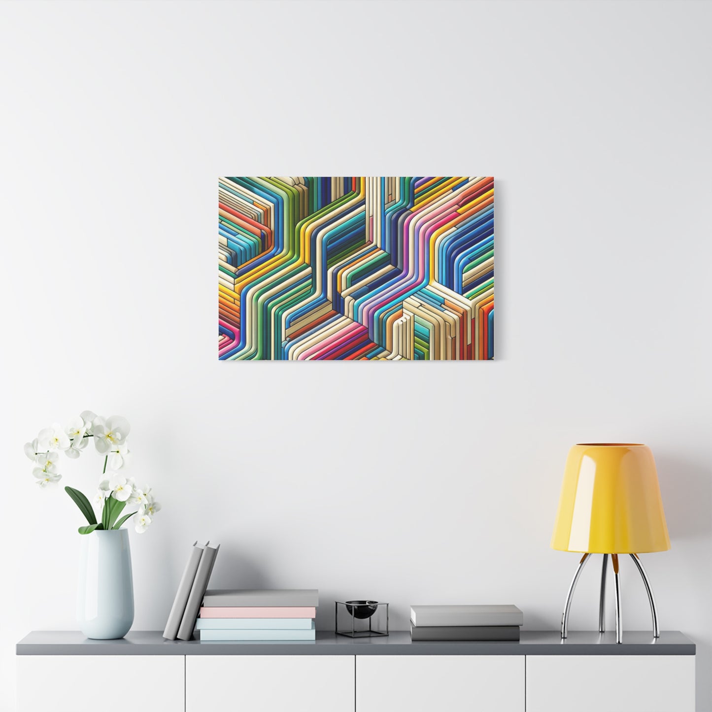 Colorful Geometric Pattern - Matte Canvas, Stretched, 1.25"