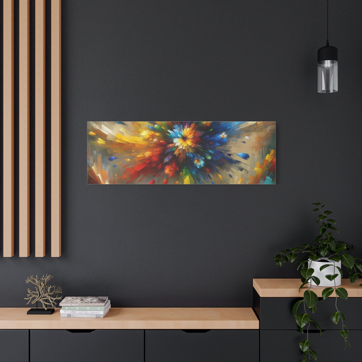 Abstract Burst of Colors - Matte Canvas, Stretched, 1.25"