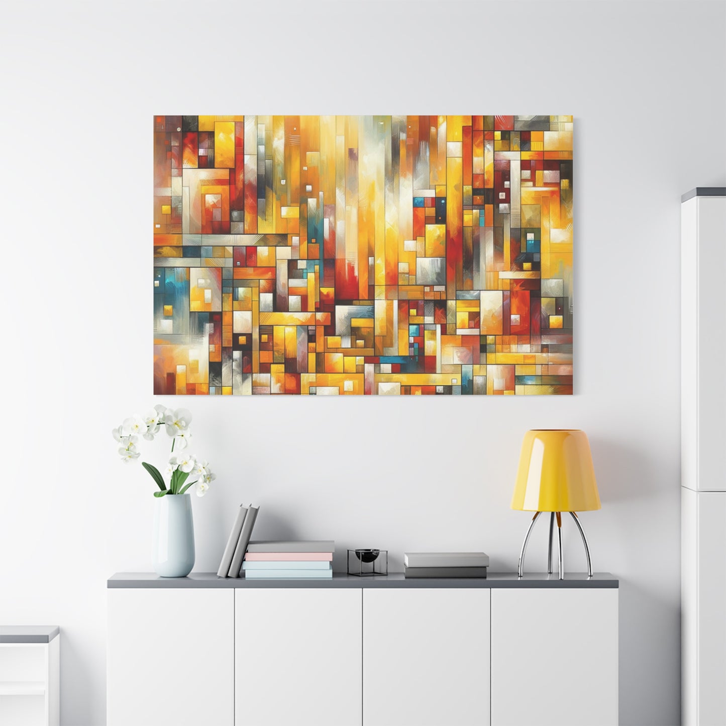 Abstract Geometric Burst - Matte Canvas, Stretched, 1.25"