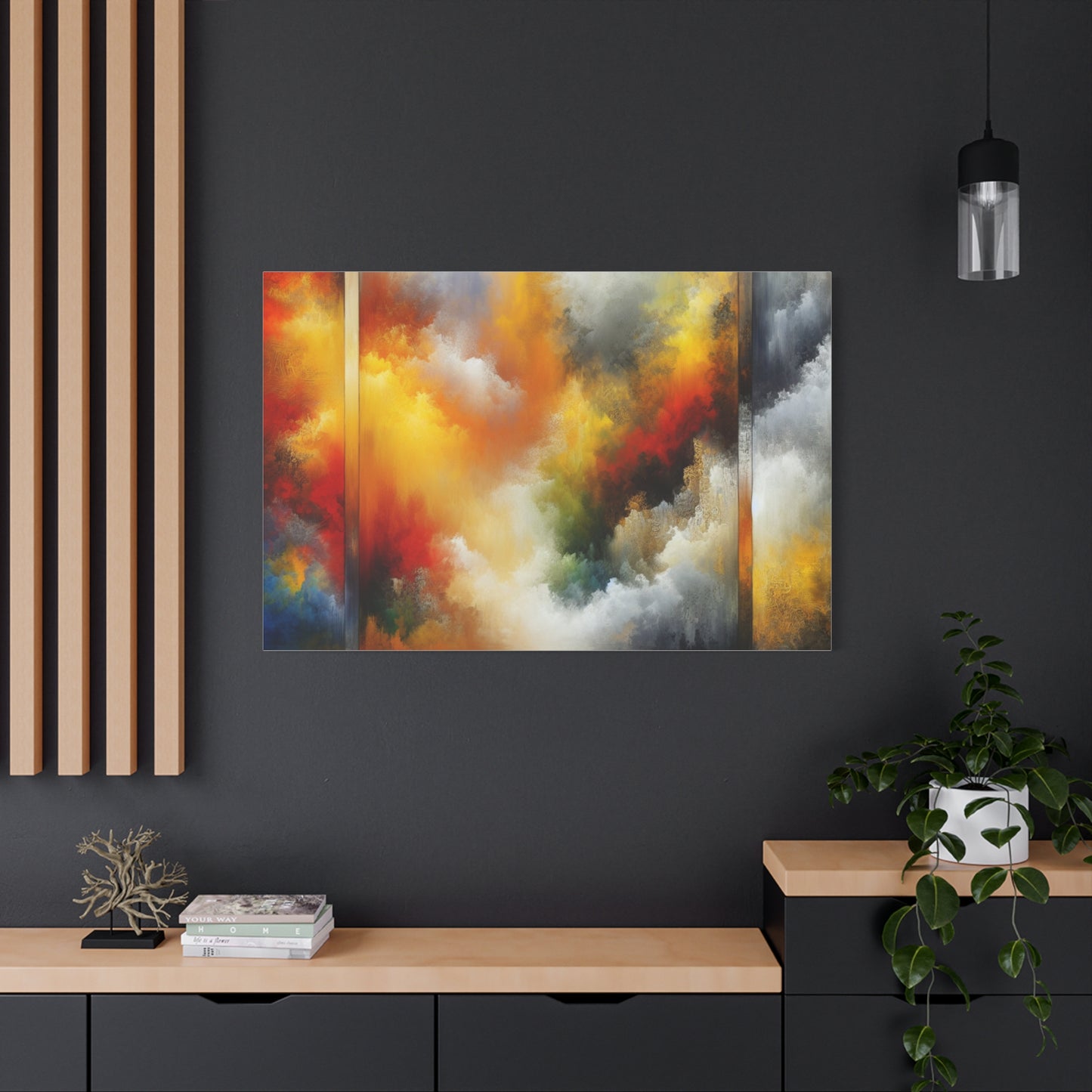 Abstract Colorful Clouds - Matte Canvas, Stretched, 1.25"