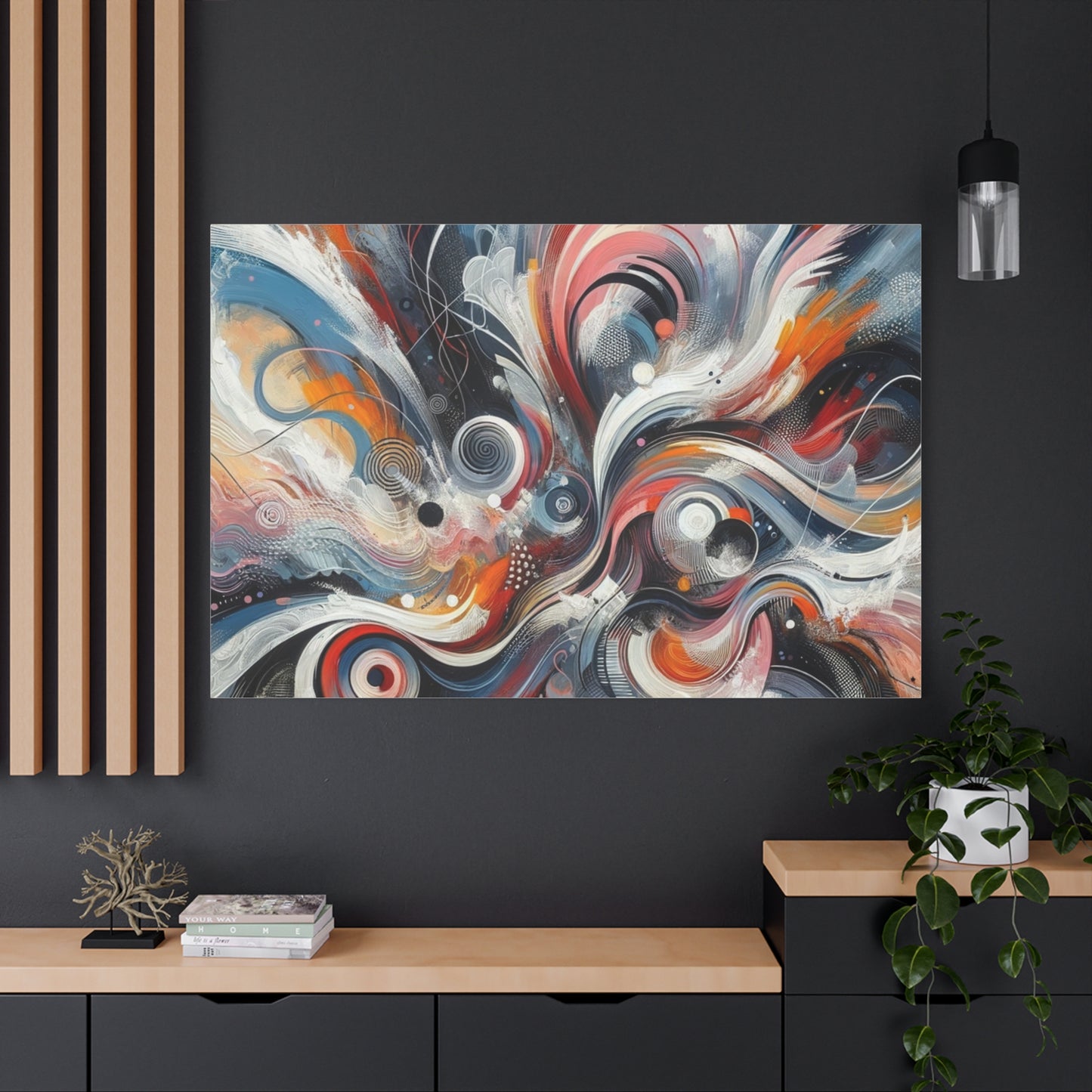 Abstract Swirl Matte Canvas, Stretched, 1.25"