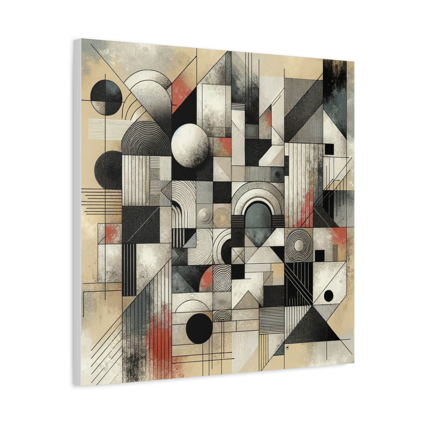 Abstract Geometry Matte Canvas, Stretched, 1.25"