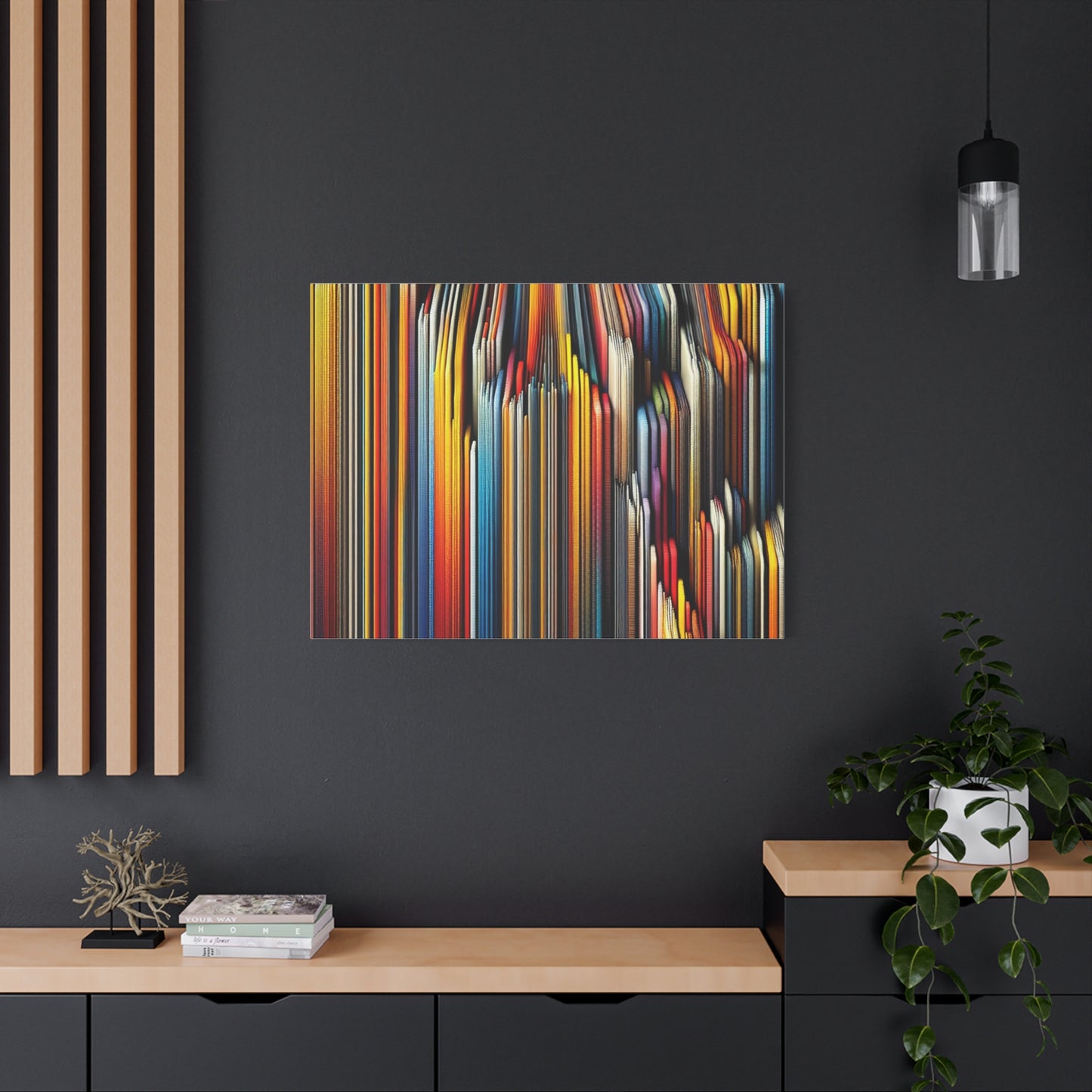 Vibrant Abstract Lines - Matte Canvas, Stretched, 1.25"