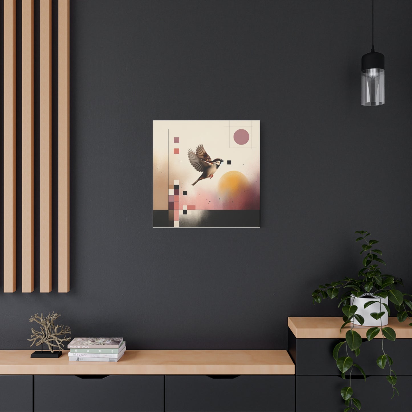 Sparrow Flight - Matte Canvas, Stretched, 1.25"