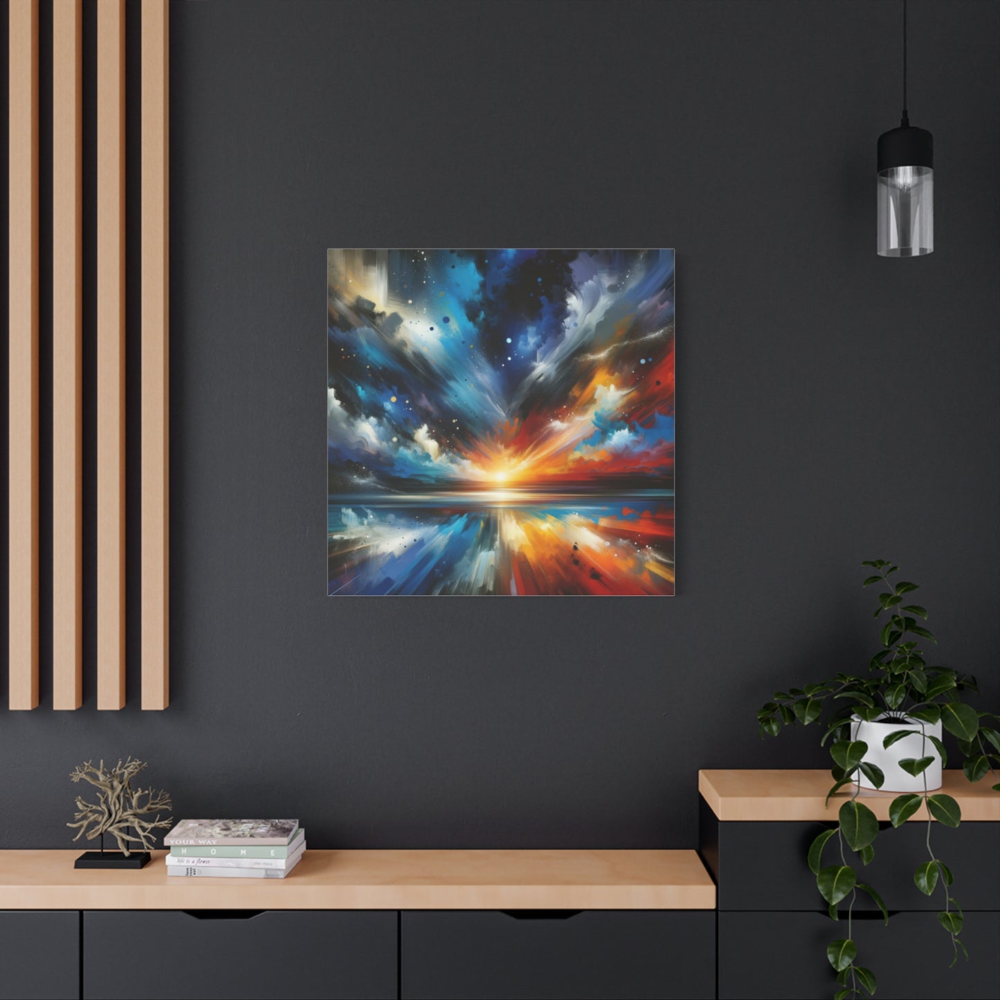 Vibrant Cosmic Sunrise - Matte Canvas, Stretched, 1.25"