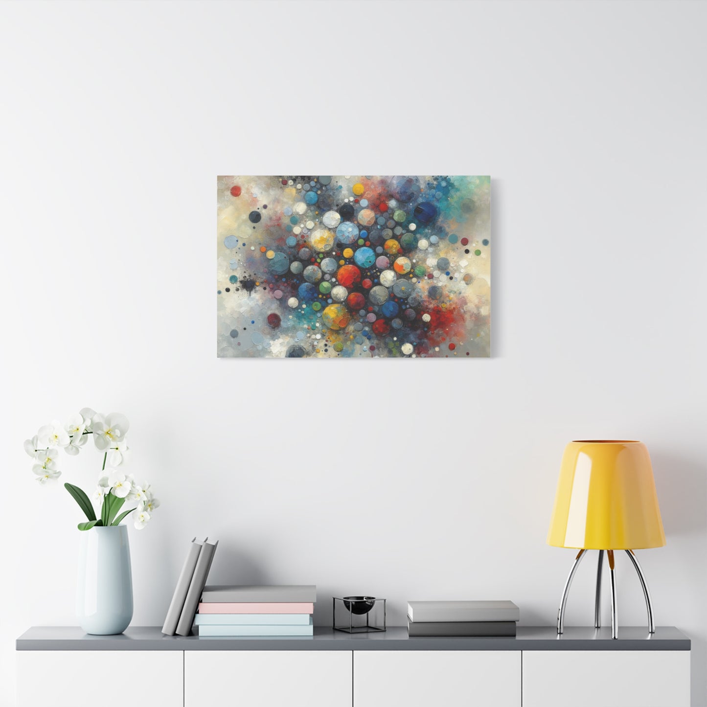 Vibrant Abstract Circles - Matte Canvas, Stretched, 1.25"