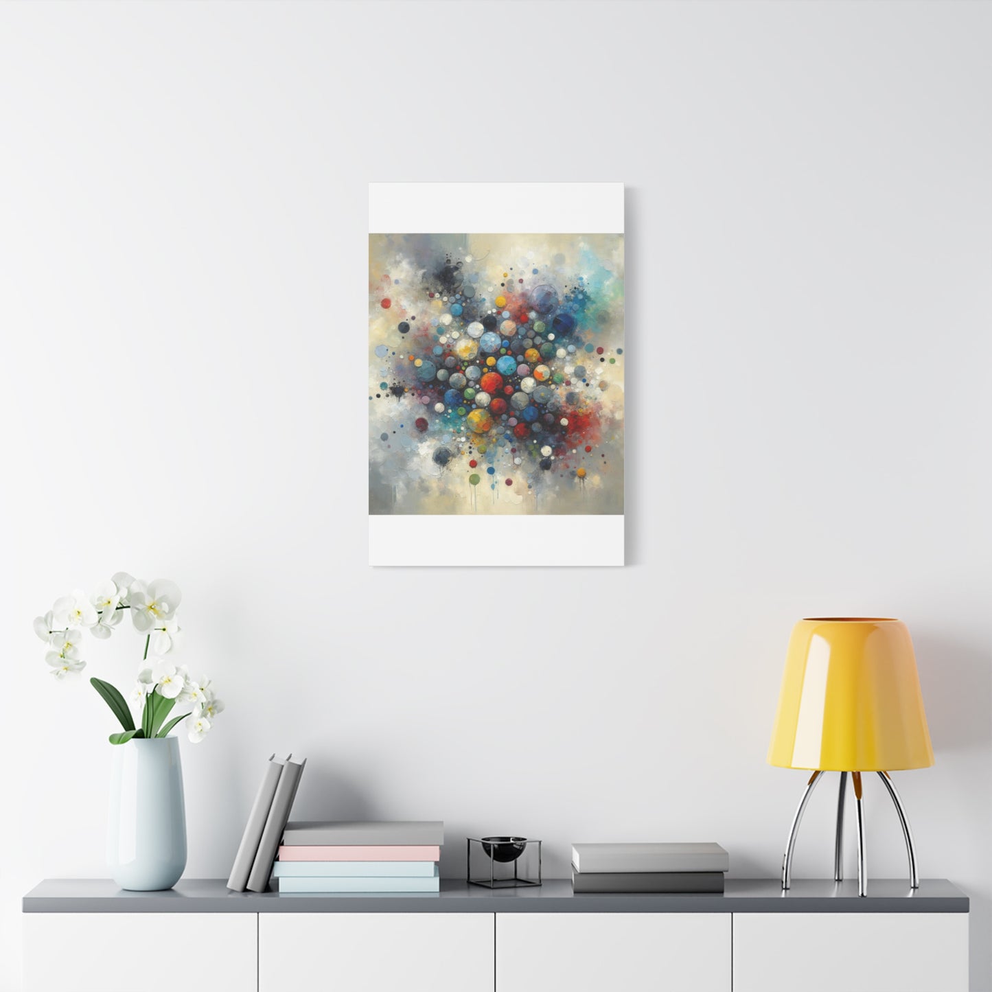 Vibrant Abstract Circles - Matte Canvas, Stretched, 1.25"