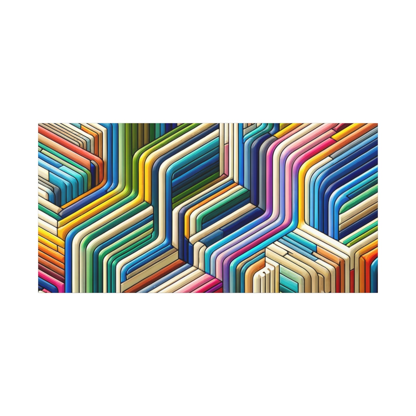 Colorful Geometric Pattern - Matte Canvas, Stretched, 1.25"