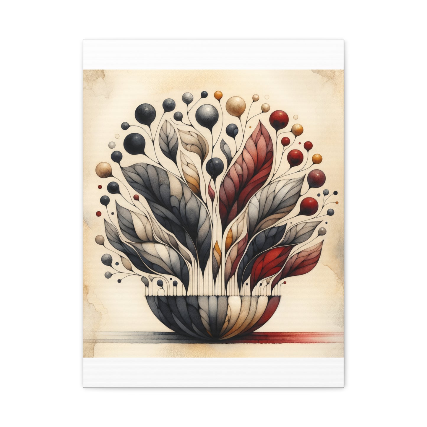 Abstract Floral Art - Matte Canvas, Stretched, 1.25"