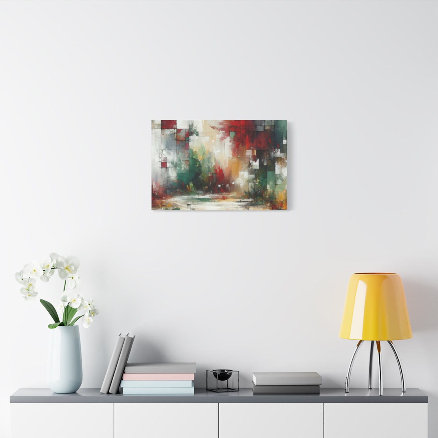 Abstract Geometric Landscape - Matte Canvas, Stretched, 1.25"