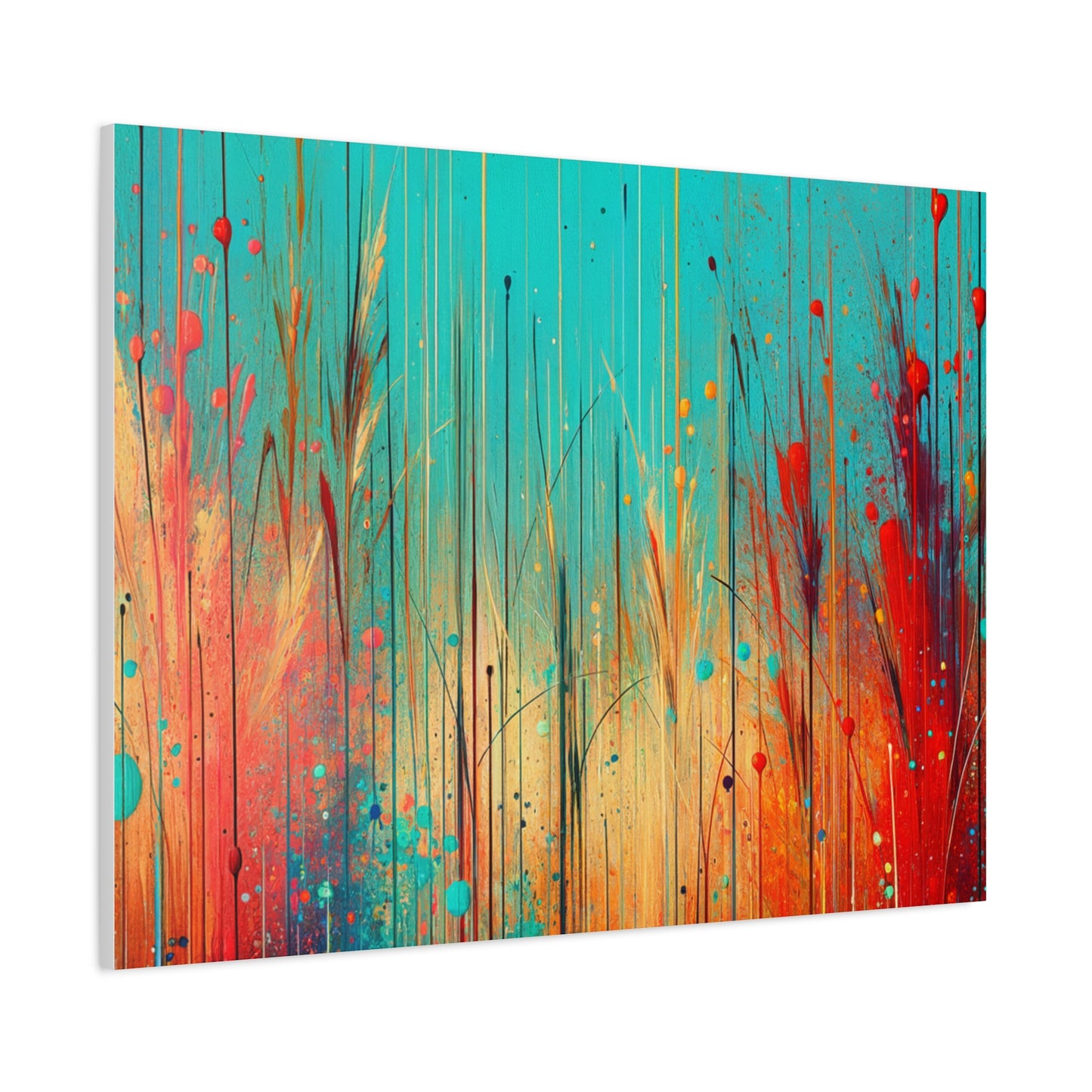 Vibrant Abstract Landscape - Matte Canvas, Stretched, 1.25"