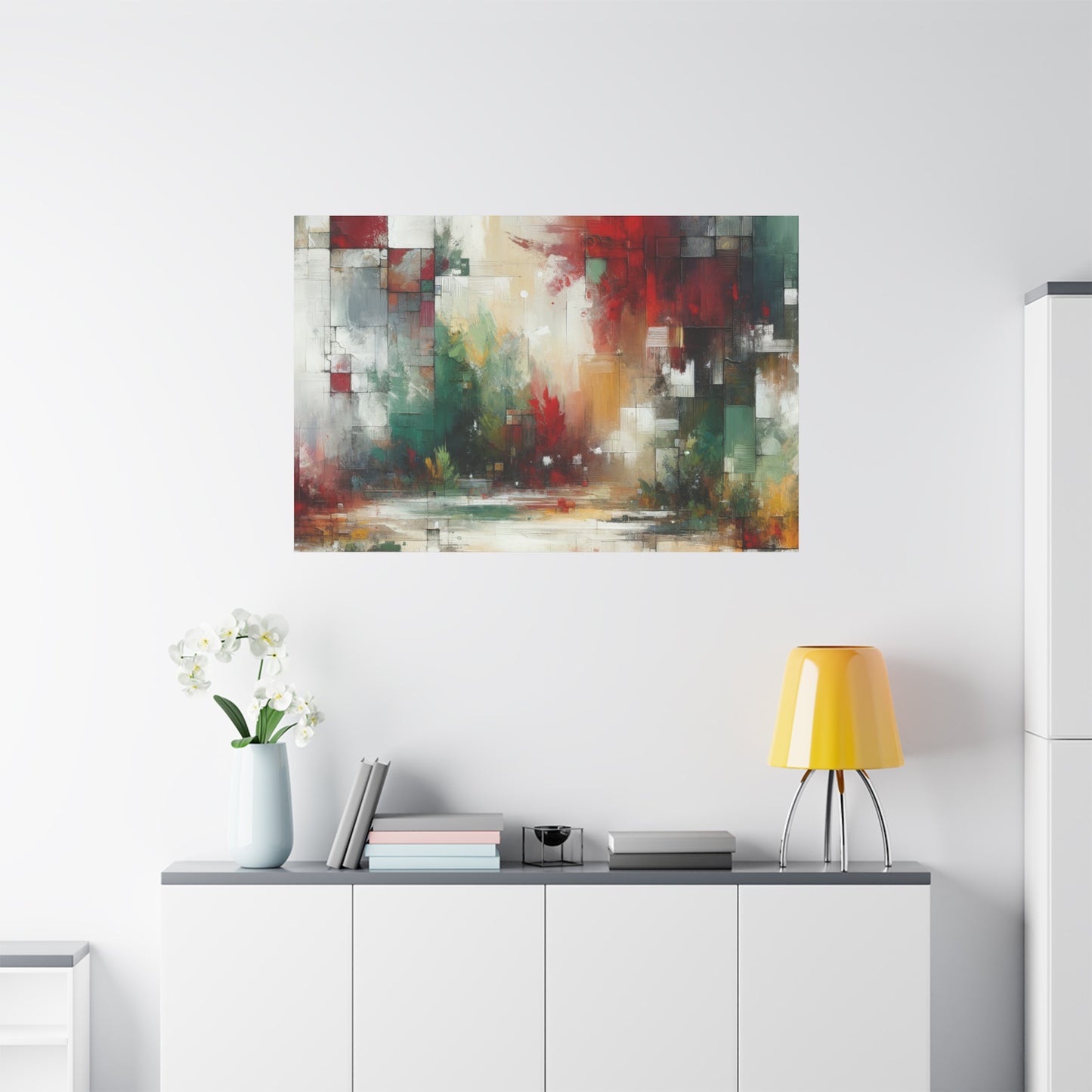 Abstract Geometric Landscape - Matte Canvas, Stretched, 1.25"