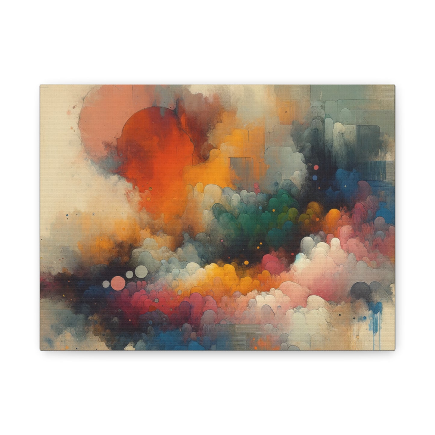 Colorful Abstract Clouds - Matte Canvas, Stretched, 1.25"