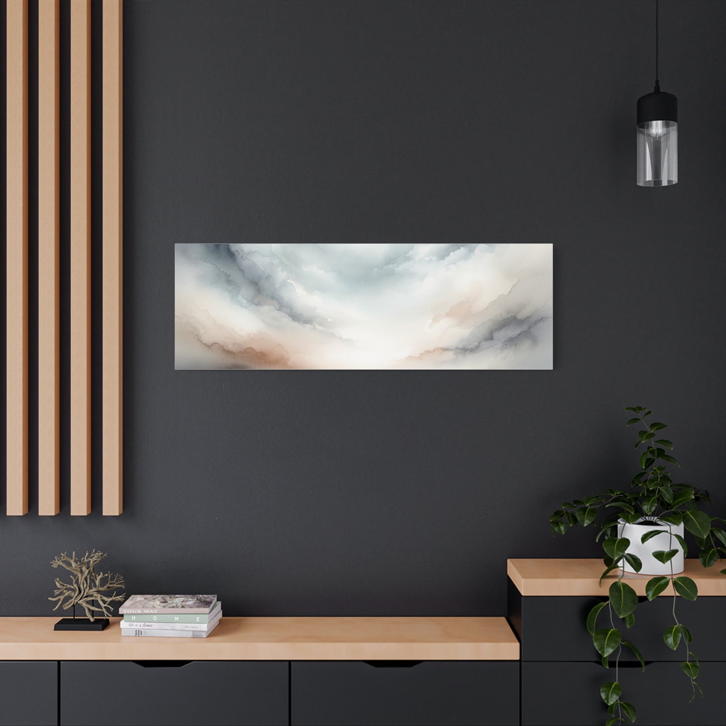 Matte Canvas, Stretched, 1.25" - Serene Watercolor Sky