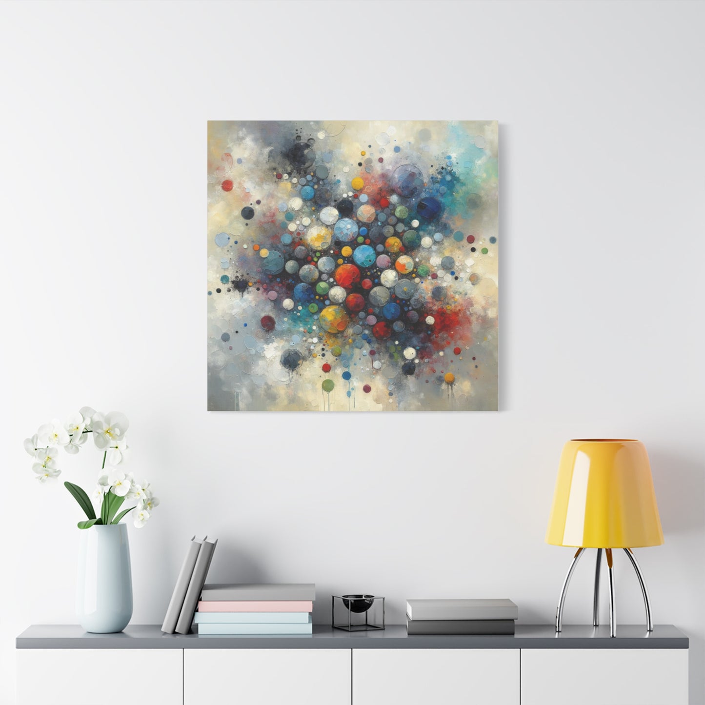 Vibrant Abstract Circles - Matte Canvas, Stretched, 1.25"