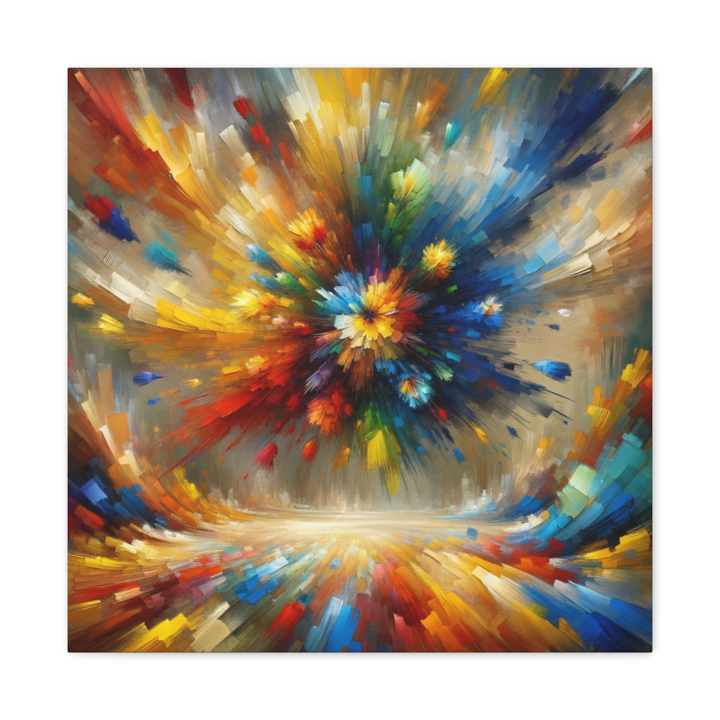 Abstract Burst of Colors - Matte Canvas, Stretched, 1.25"